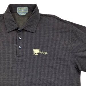 Descente International Collection Polo Shirt Presidents Cup Black Mens Large
